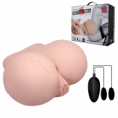 Вагина и анус с вибрацией CrazyBull Vagina and Ass - Baile - в Новомосковске купить с доставкой