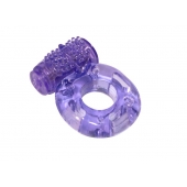 Фиолетовое эрекционное кольцо с вибрацией Rings Axle-pin - Lola Games - в Новомосковске купить с доставкой