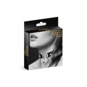 Черный чокер с замком в форме сердца - Bijoux Pour Toi - купить с доставкой в Новомосковске
