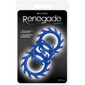 Набор из 3 синих эрекционных колец Renegade Gears - NS Novelties - в Новомосковске купить с доставкой