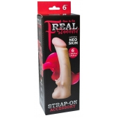 Телесная насадка REAL Standard с усиками на основании - 19 см. - LOVETOY (А-Полимер) - купить с доставкой в Новомосковске