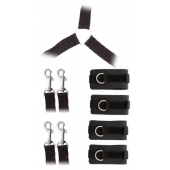 Комплект наручников и поножей LUXURIOUS BED RESTRAINT CUFF SET - Blush Novelties - купить с доставкой в Новомосковске