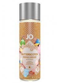 Смазка на водной основе Candy Shop Butterscotch с ароматом ирисок - 60 мл. - System JO - купить с доставкой в Новомосковске