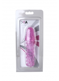 Розовая насадка с нежными шипами - 13,5 см. - Toyfa Basic - в Новомосковске купить с доставкой