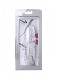 Прозрачная насадка с шишечками и шипами - 13,5 см. - Toyfa Basic - в Новомосковске купить с доставкой