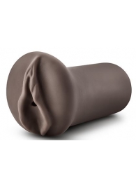 Коричневый мастубратор-вагина Nicole s Kitty - Blush Novelties - в Новомосковске купить с доставкой