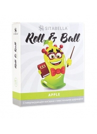 Стимулирующий презерватив-насадка Roll   Ball Apple - Sitabella - купить с доставкой в Новомосковске