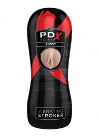 Мастурбатор-вагина Vibrating Pussy Stroker с вибрацией - Pipedream - в Новомосковске купить с доставкой