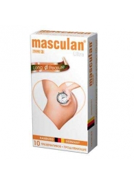 Розовые презервативы Masculan Ultra Long Pleasure с колечками, пупырышками и продлевающим эффектом - 10 шт. - Masculan - купить с доставкой в Новомосковске