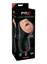 Мастурбатор-ротик Deep Throat Vibrating Stroker - Pipedream - в Новомосковске купить с доставкой