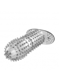 Закрытая прозрачная насадка Crystal sleeve - 12 см. - Erowoman-Eroman - в Новомосковске купить с доставкой