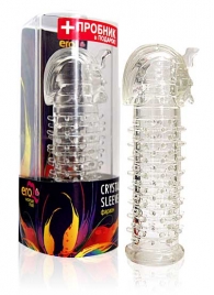 Закрытая прозрачная насадка на пенис Crystal Sleeve Faraon - 13,5 см. - Erowoman-Eroman - в Новомосковске купить с доставкой