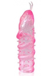 Закрытая рельефная насадка Crystal sleeve snakes в виде змеи с усиками - 14 см. - Erowoman-Eroman - в Новомосковске купить с доставкой