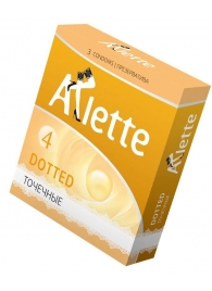 Презервативы Arlette Dotted с точечной текстурой - 3 шт. - Arlette - купить с доставкой в Новомосковске