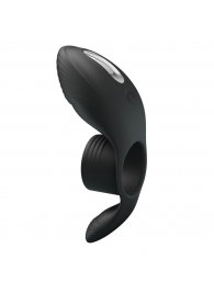 Черное кольцо на пенис с вибрацией Vibration Penis Sleeve - Baile - в Новомосковске купить с доставкой