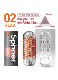 Мастурбатор SPINNER Hexa - Tenga - в Новомосковске купить с доставкой