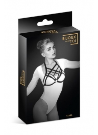 Черная упряжь на грудь Clara - Bijoux Pour Toi - купить с доставкой в Новомосковске