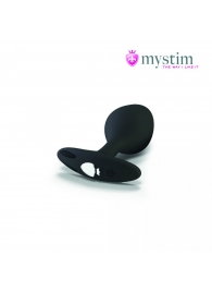 Черная пробка Mystim Rocking Vibe S с возможностью подключения к электростимулятору - 9,7 см. - MyStim - купить с доставкой в Новомосковске