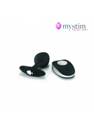 Черная пробка Mystim Rocking Vibe S с возможностью подключения к электростимулятору - 9,7 см. - MyStim - купить с доставкой в Новомосковске