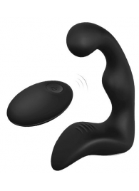 Черный вибромассажер простаты REMOTE BOOTY PLEASER - Dream Toys - в Новомосковске купить с доставкой