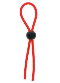 Красное эрекционное лассо с одной бусиной-утяжкой STRETCHY THIN LASSO - Dream Toys - в Новомосковске купить с доставкой