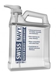 Канистра лубриканта Swiss Navy Water Based Lube на водной основе - 3,8 л. - Swiss navy - купить с доставкой в Новомосковске