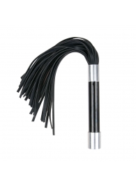 Черная плеть Easytoys Flogger With Metal Grip - 38 см. - Easy toys - купить с доставкой в Новомосковске