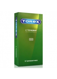 Текстурированные презервативы Torex  С точками  - 12 шт. - Torex - купить с доставкой в Новомосковске