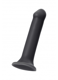 Черный фаллос на присоске Silicone Bendable Dildo XL - 20 см. - Strap-on-me - купить с доставкой в Новомосковске