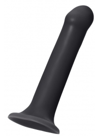 Черный фаллос на присоске Silicone Bendable Dildo XL - 20 см. - Strap-on-me - купить с доставкой в Новомосковске