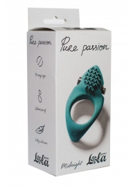 Зеленое эрекционное виброкольцо Pure Passion Midnight - Lola Games - в Новомосковске купить с доставкой
