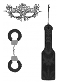 Черный игровой набор Introductory Bondage Kit №4 - Shots Media BV - купить с доставкой в Новомосковске