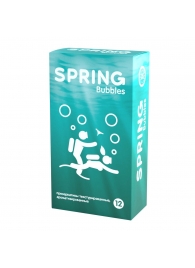 Презервативы SPRING BUBBLES с пупырышками - 12 шт. - SPRING - купить с доставкой в Новомосковске
