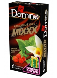 Ароматизированные презервативы DOMINO  Ароматный микс  - 6 шт. - Domino - купить с доставкой в Новомосковске