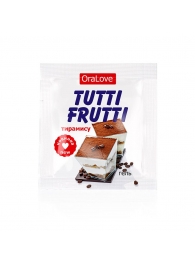 Пробник гель-смазки Tutti-frutti со вкусом тирамису - 4 гр. - Биоритм - купить с доставкой в Новомосковске