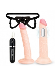 Регулируемые трусики с 2 насадками - 16 и 15 см. - Lux Fetish - купить с доставкой в Новомосковске