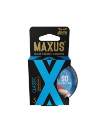 Классические презервативы в пластиковом кейсе MAXUS Classic - 3 шт. - Maxus - купить с доставкой в Новомосковске