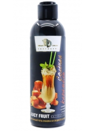 Интимный гель-смазка JUICY FRUIT с ароматом солёной карамели - 200 мл. - БиоМед - купить с доставкой в Новомосковске