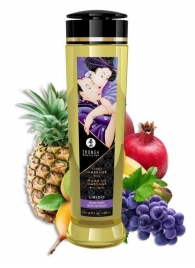 Массажное масло Libido Exotic Fruits с ароматом экзотических фруктов - 240 мл. - Shunga - купить с доставкой в Новомосковске