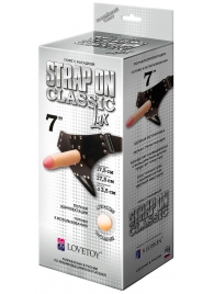 Пояс-трусики с насадкой Classic lux-Duke - 17,5 см. - LOVETOY (А-Полимер) - купить с доставкой в Новомосковске
