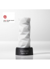 Белый 3D мастурбатор POLYGON - Tenga - в Новомосковске купить с доставкой