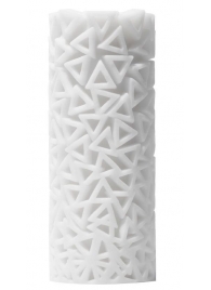 Белый 3D мастурбатор PILE - Tenga - в Новомосковске купить с доставкой