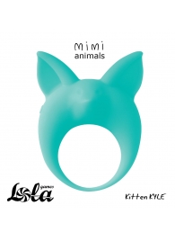 Зеленое эрекционное кольцо Kitten Kyle - Lola Games - в Новомосковске купить с доставкой