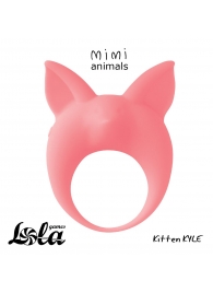 Оранжевое эрекционное кольцо Kitten Kyle - Lola Games - в Новомосковске купить с доставкой