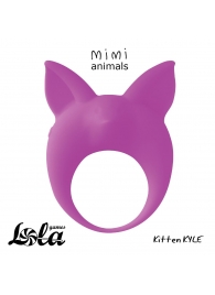 Фиолетовое эрекционное кольцо Kitten Kyle - Lola Games - в Новомосковске купить с доставкой