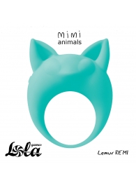 Зеленое эрекционное кольцо Lemur Remi - Lola Games - в Новомосковске купить с доставкой