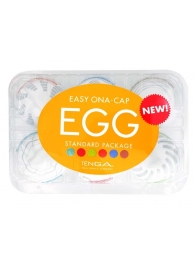 Набор из 6 мастурбаторов Tenga EGG Easy Beat с различным рельефом - Tenga - в Новомосковске купить с доставкой