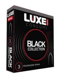 Черные презервативы LUXE Royal Black Collection - 3 шт. - Luxe - купить с доставкой в Новомосковске