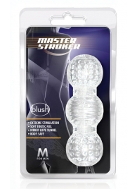 Прозрачный фигурный мастурбатор Master Stroker - Blush Novelties - в Новомосковске купить с доставкой