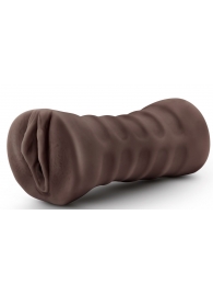 Коричневый мастурбатор-вагина Hot Chocolate Brianna - Blush Novelties - в Новомосковске купить с доставкой